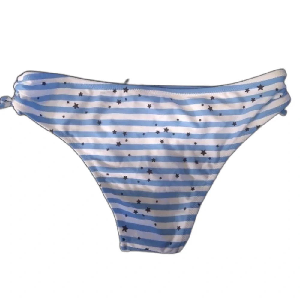 Aerie Large Stars/Stripe Print Cheeky Bikini Bottom